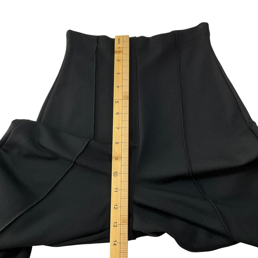 Ripley Rader Ponte Knit Long Wide Leg Pant Black Womens Medium 3 34" Inseam - Picture 9 of 11